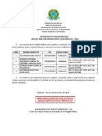 Adiamento de incorporação para médicos em residência na 6a Região Militar