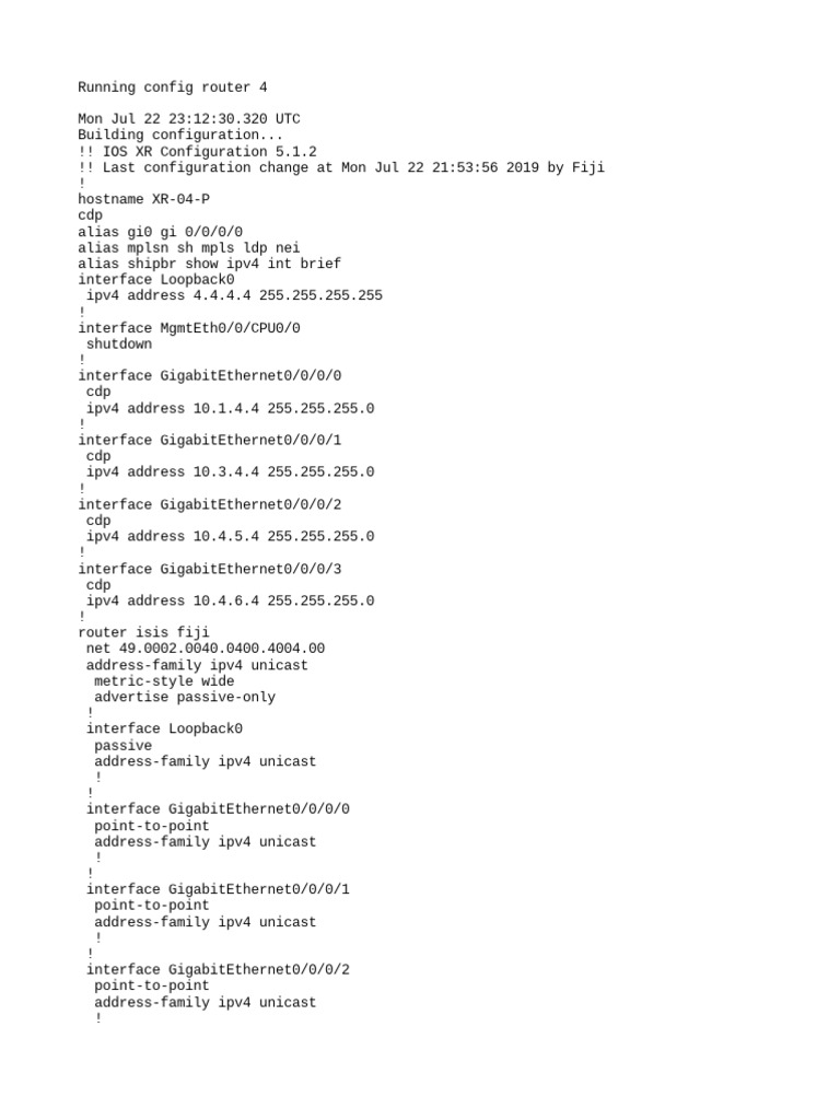 ROuter Running Config | PDF