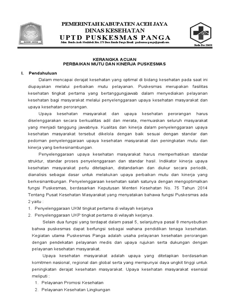 Ep 3 1 2 1 rencana tahunan perbaikan mutu dan kinerja puskesmas pdf