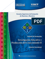 Investigación Educativa y Producción de Conocimientos II