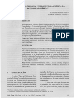 O método dialético na Introdução à Crítica da Economia Política de Marx