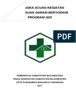 Kerangka acuan kegiatan program gizi Bojonegoro