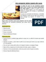 Pizza de Yuca