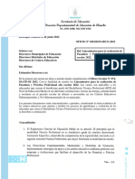 ... OFICIO 030 2022 Lineamientos para Realizar de Pasantía y Práctica Profesional Año Escolar 2022
