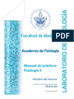 Manual de Prácticas de Laboratorio Fisiología II