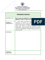 Training Design of Lutac Es 2023 Midyear Inset