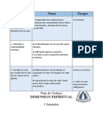 Plan de Trabajo Misa Eucaristia