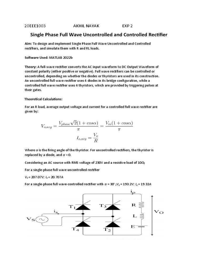 Exp 2 PDF Rectifier Voltage