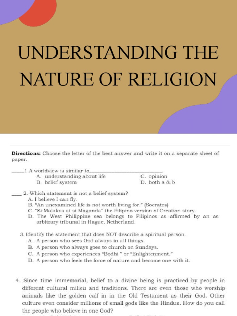 Understanding Religion , The World Religions Paradigm – RIKW