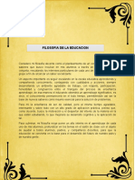 Filosofia de La Educacion