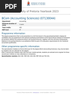 Bcom Accounting Sciences UP 2023