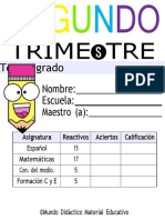 Examen TERCER GRADO Segundo Trimestre