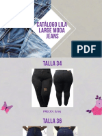 Precios ropa jean tallas grandes