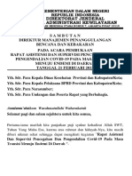 Sambutan Direktur Asistensi Masa Transisi Covid 19