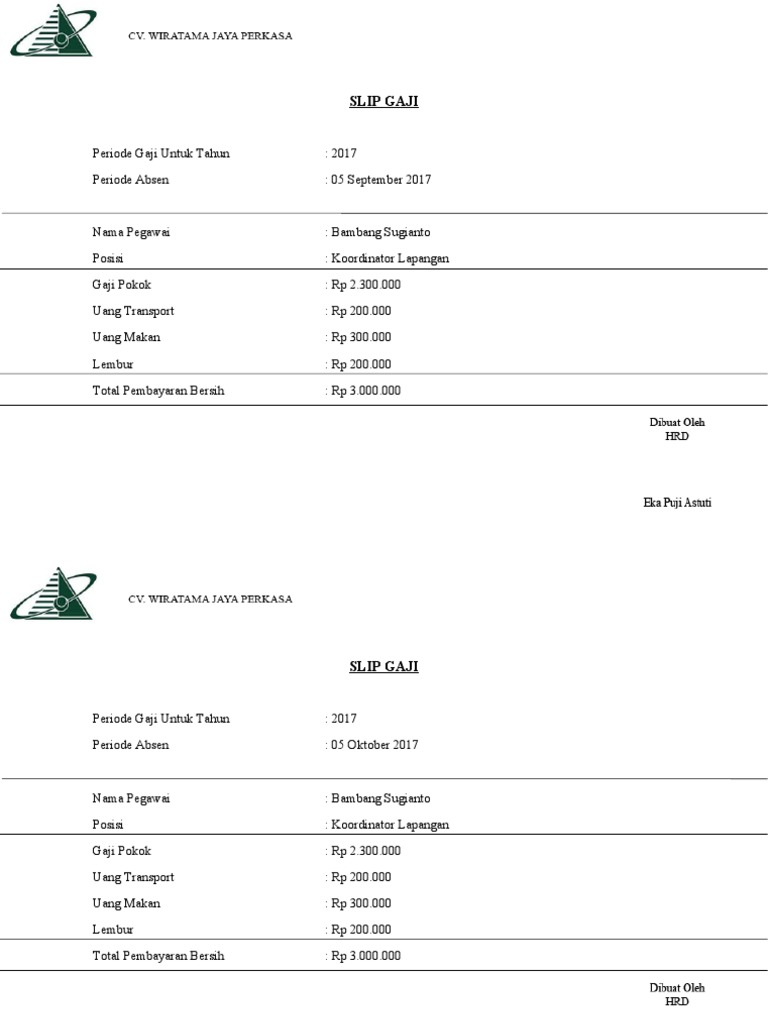 Slip Gaji PDF