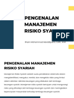 Pengenalan Manajemen Risiko Syariah: Ilham Muhammad Marddiputra, S.Mn,. M.M