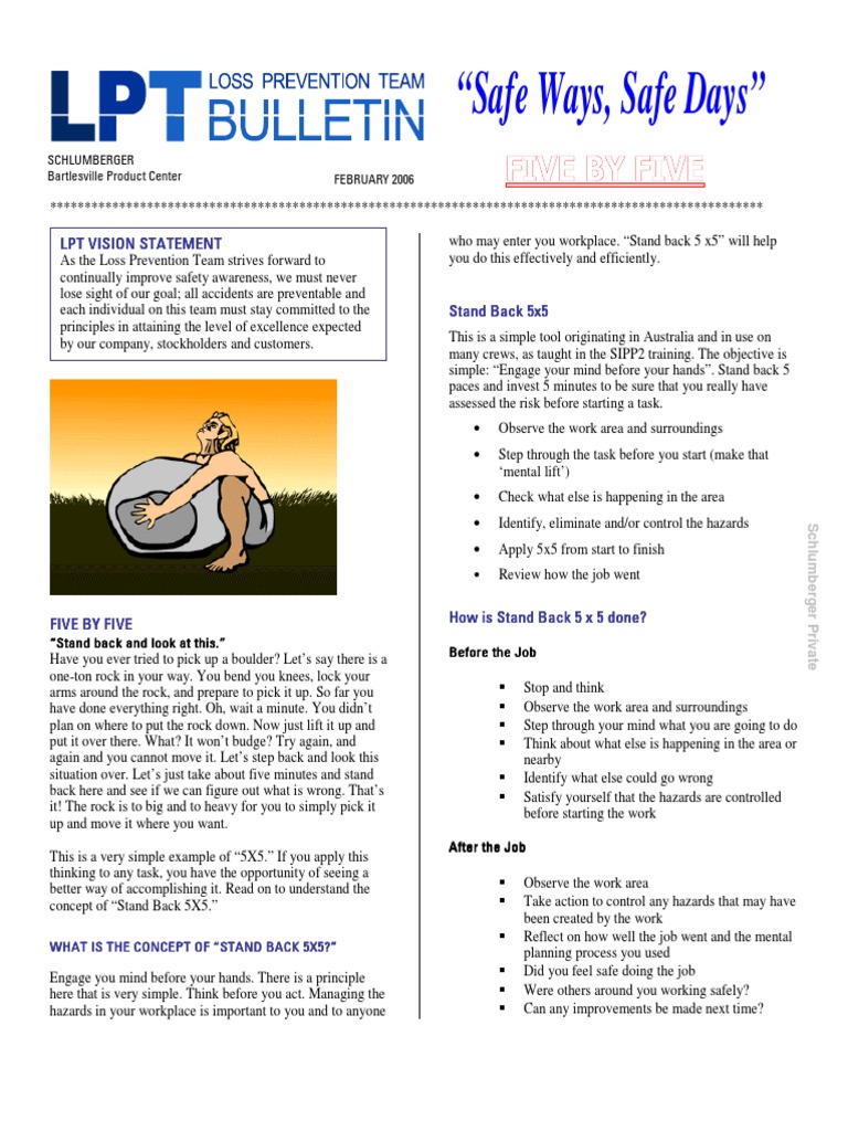 Stand Back 5x5 Safety Guide | PDF | Business