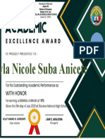 Certificate With High