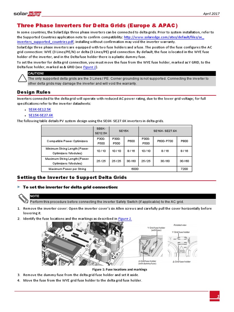 Delta Grid Inverter Setup Guide | PDF | Power Inverter | Fuse (Electrical)