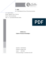 TAREA NO. 4 - Capítulo. Planeación Estratégica