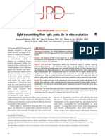 Light-Transmitting Fiber Optic Posts An in Vitro Evaluation