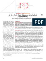 In Vitro Effects of Acid Challenge On Incisal Occlusal Cupping Cratering