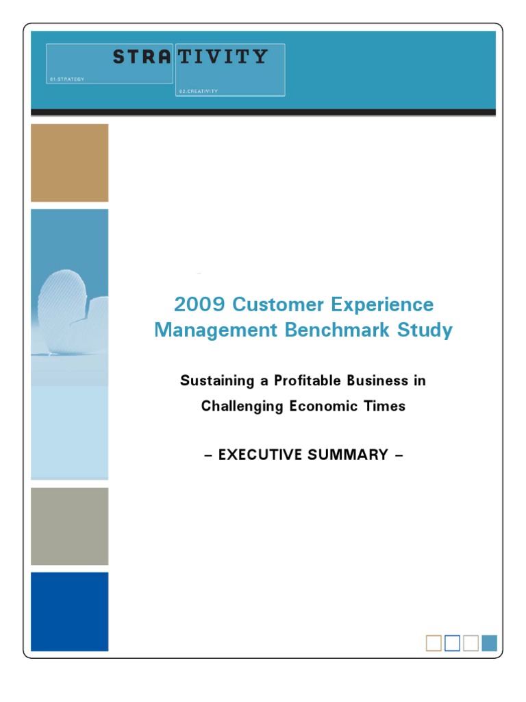 2009 Customer Experience Management Benchmark Study | PDF | Customer ...