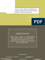 Preparation and Characteristic Study of Particleboard From Spent Mushroom Substrate