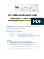 FACTORIZACIÓN DE POLINOMIOS 6º Caso
