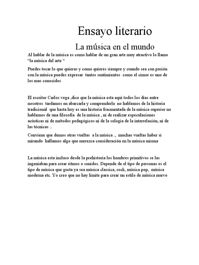 Ensayo Literario PDF