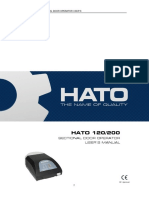 HATO 120/200 Sectional Door Operator User's Manual