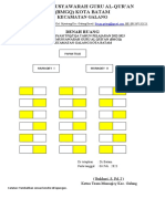 Contoh Denah Ruang Munaqasyah TPQ-TQA - TP. 2022-2023