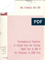 Thermophysical Properties of Oxygen