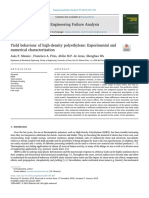 Yield Behaviour of High Density Polyethylene Experime - 2019 - Engineering Fail