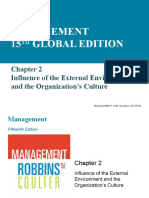 Chapter 2 Influence of The External Environment and The Organization's Culture