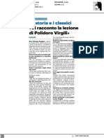 Romano Ruggeri: Vi Racconto La Lezione Di Polidoro Virgili - Il Resto Del Carlino Del 3 Marzo 2023