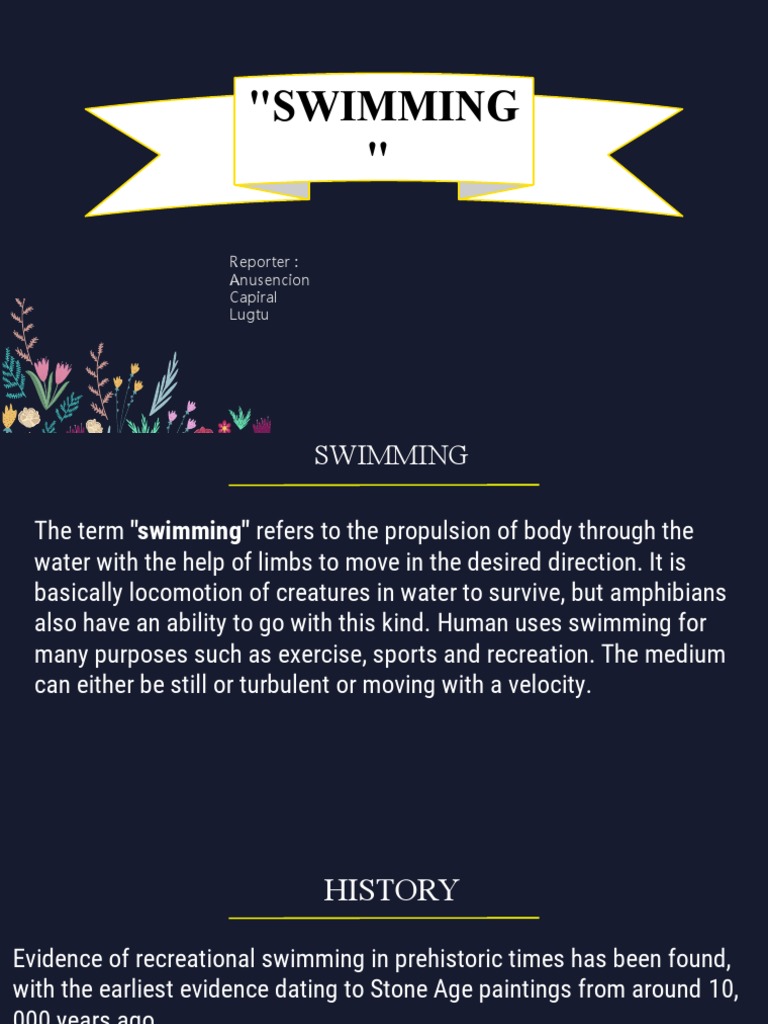 P E Swimming Pdf Swimming Sport Racing