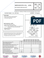 Technical Specifications of Single-Phase Silicon Bridge Rectifier