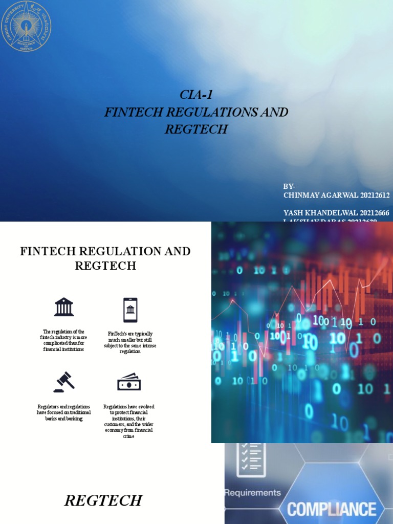 Fintech Regulations CIA1 Semester 6 PDF Banks Regulatory Compliance