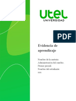 Administracion - Del - Cambio - Evidencia - de - Aprendizaje - P 1 - R