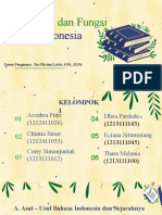 Kedudukan dan Fungsi Bahasa Indonesia