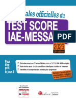 Les Annales Officielles Du Test Score Iae Message 2023 9782297199742 Exemplaire Personnel de Arezki Belabbes Kakietudes Gmail Com Diffusion Interdite