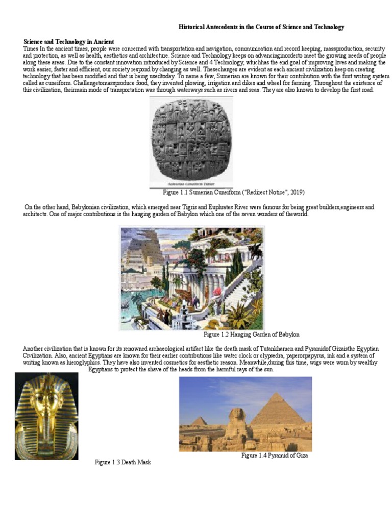 Historical Antecedents in The Course of Science | PDF | Babylon ...