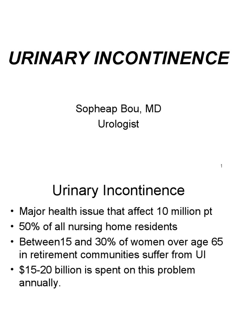 Understanding Urinary Incontinence Causes | PDF | Urinary Incontinence ...