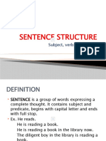 Sentence Structure