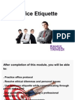 Office Etiquette Guide for Communication and Appearance