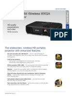 Powerlite 1264 Wireless Wxga 3Lcd Projector: The Widescreen, Wireless HD Portable Projector With Enhanced Features