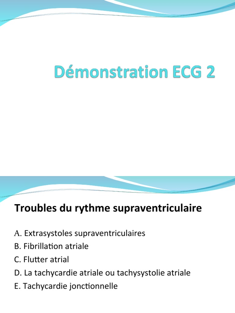 Troubles du rythme cardiaque expliqués | PDF | Atrium (anatomie ...