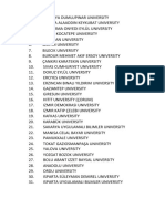List of Turkish universities