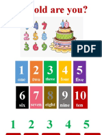 Ages 1-100 counting and word numbers
